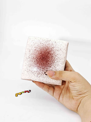 Cookies & Cream Mousse Cake - squishy stress relief toy detail shot