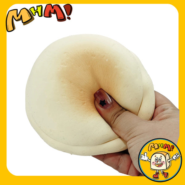 MHM Squishy Series Taro Toast Stress RelievingToy with Sticky, Moist, Soft and Slow BouncingFoods