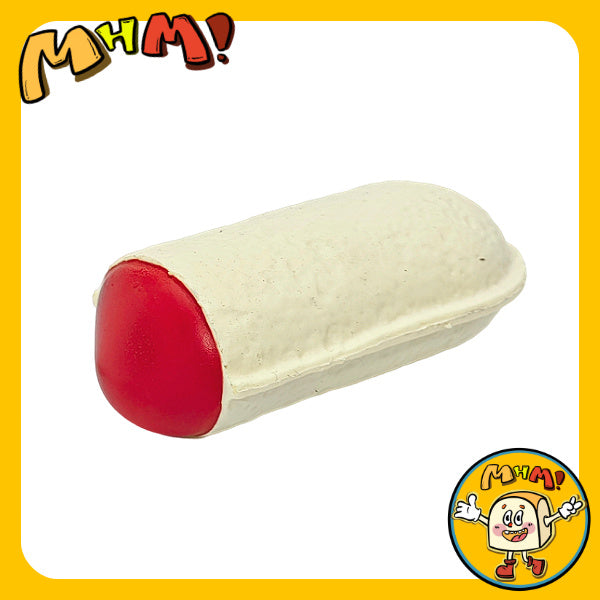 MHM Squishy Series Lactic Acid Bacteria Small Mochi (Red Bean Aroma) Holiday Gift Imitation Food Sticky Soft Slow Stress Relief Toy