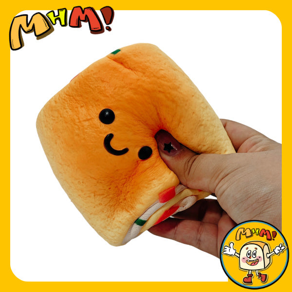 MHM Squishy Series Thick Roasted Tamako Slow Bounce Food Simulation Sticky Soft Stress Relief Toy