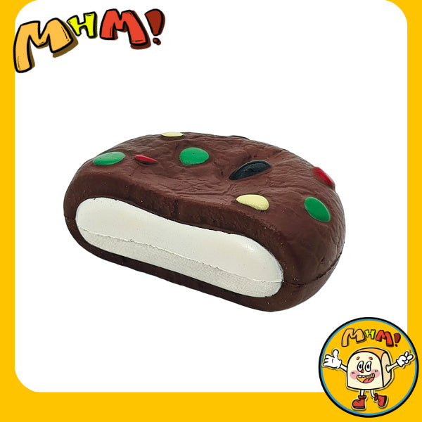 Biscuits sandwich mochi MHM Squishy Series (chocolat), jouets anti-stress, collants, humides, doux, rebondissants et lents