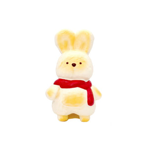 Strawberry red sticky bunny squishy toy vibrant gummy candy texture rabbit fidget