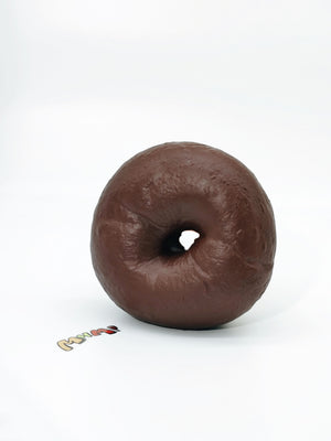 Chocolate Bagel Squishy | Bakery Themed Slow Rising Stress Relief - slow rising squishy toy product photo