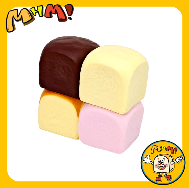 MHM Squishy Series Hawaiian Rolls Slow Rebound Soft Toys(chocolate), Taba Squishy, Stress Relief Toy