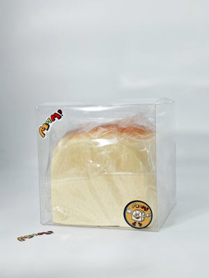 Jumbo Hawaiian Bread Cube Squishy (5-Inch) - Slow Rising Loaf Toy - squishy stress relief toy detail shot
