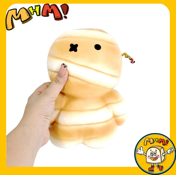 MHM Squishy Festival Series Giant Mummy (Original Color) Sticky Hand Simulation Animal Personification Moist Soft Slow Rebound Stress Relieving Toy Adult Stress Relieving Toy Sensory Toy