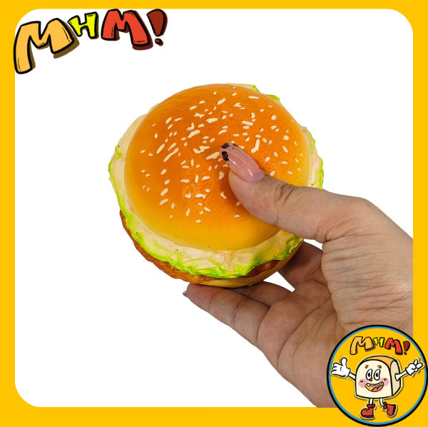 MHM Squishy Food Series Fried Chicken Burger Sticky Hand Simulation Food Moisturizing Soft Slow Rebound Stress Relieving Toy Adult Stress Relieving Toy Sensory Toy