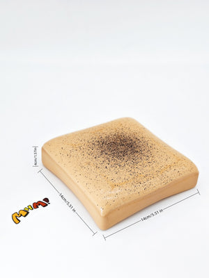 Sea Salt Milk Sticky Toast - slow rise fidget toy texture close up
