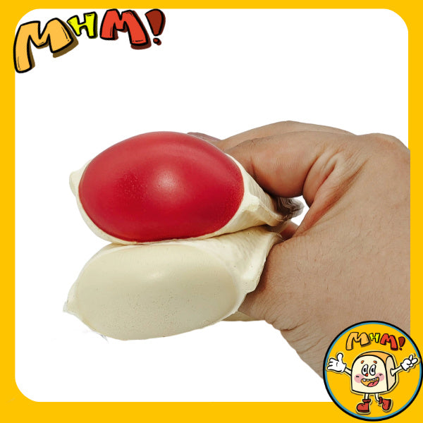 MHM Squishy Series Lactic Acid Bacteria Small Mochi (Red Bean Aroma) Holiday Gift Imitation Food Sticky Soft Slow Stress Relief Toy