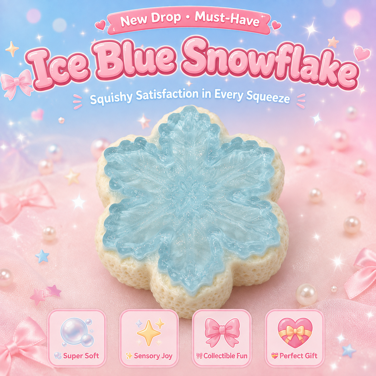Ice Blue Snowflake