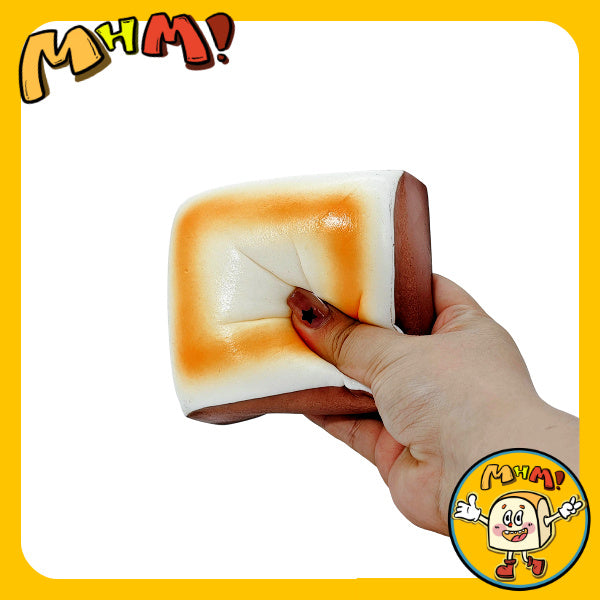 MHM Squishy Series Thick Roasted Cheese Slow Bounce Food Simulates Sticky Soft Stress Relief Toys