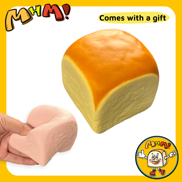 MHM Squishy Series Hawaiian Rolls Slow Rebound Soft Toys, Taba Squishy, Stress Relief Toy