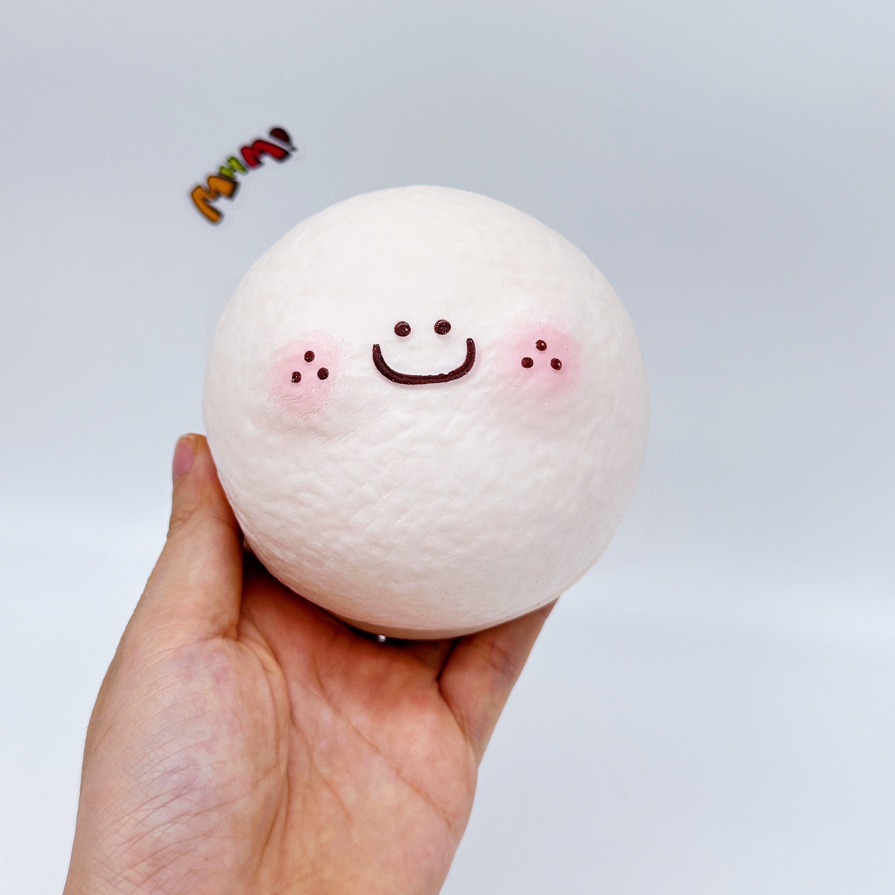 Kawaii Pink Mochi Slow Rise Squishy Toy - soft slow rise fidget toy front view