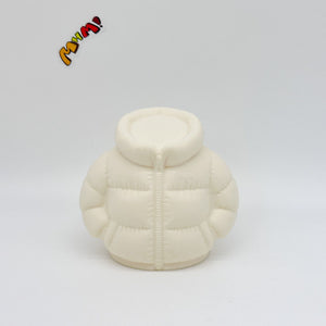 Cute Down Jacket Stress Relief Squishy - slow rising squeeze toy side angle view