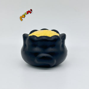 Kawaii Black Cat Siu Mai Slow Rise Squishy Toy - squishy stress relief toy detail shot