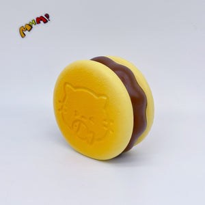 Kawaii Original Flavor Cookie Squishy with Kitty Emboss: Ultra So - squishy stress relief toy detail shot