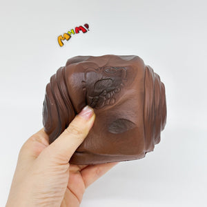 Cute Dirty Bun Slow Rise Squishy Toy - kawaii squishy toy close up