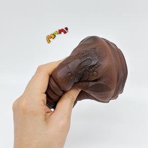 Cute Dirty Bun Slow Rise Squishy Toy - squishy toy size reference with hand