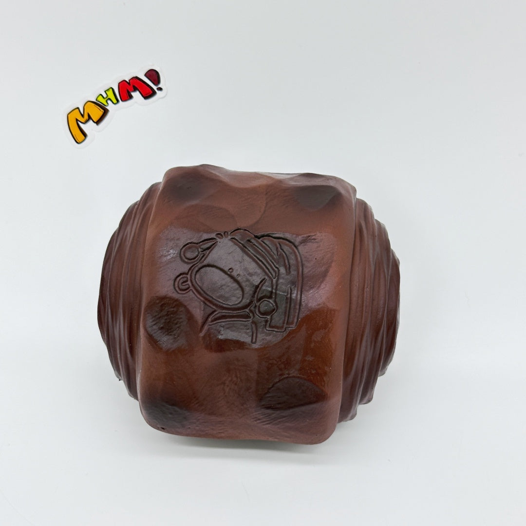 Cute Dirty Bun Slow Rise Squishy Toy - soft slow rise fidget toy front view