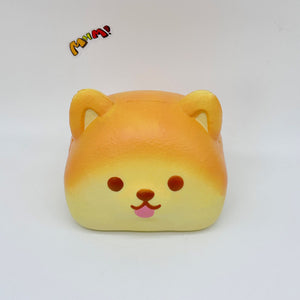 Ultra-Soft Shiba Toast Squishy Slow Rise & Irresistibly Cute! - slow rising squishy toy product photo