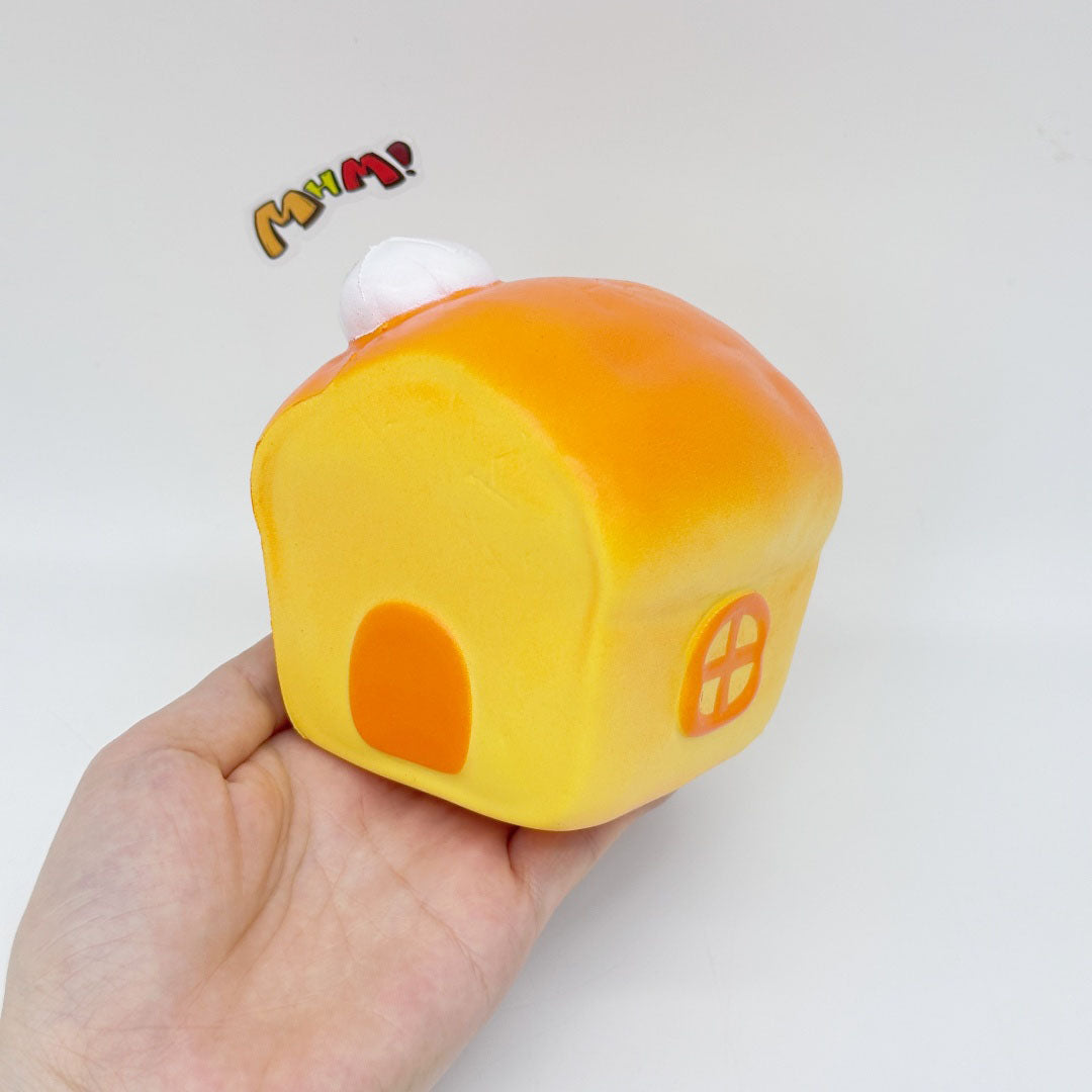 Ultra-Soft Bread House Squishy Slow Rise & Irresistibly Cute! - soft slow rise fidget toy front view