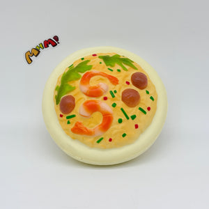 Cute Seafood Noodle Bowl Slow Rise Squishy Toy - slow rising squeeze toy side angle view