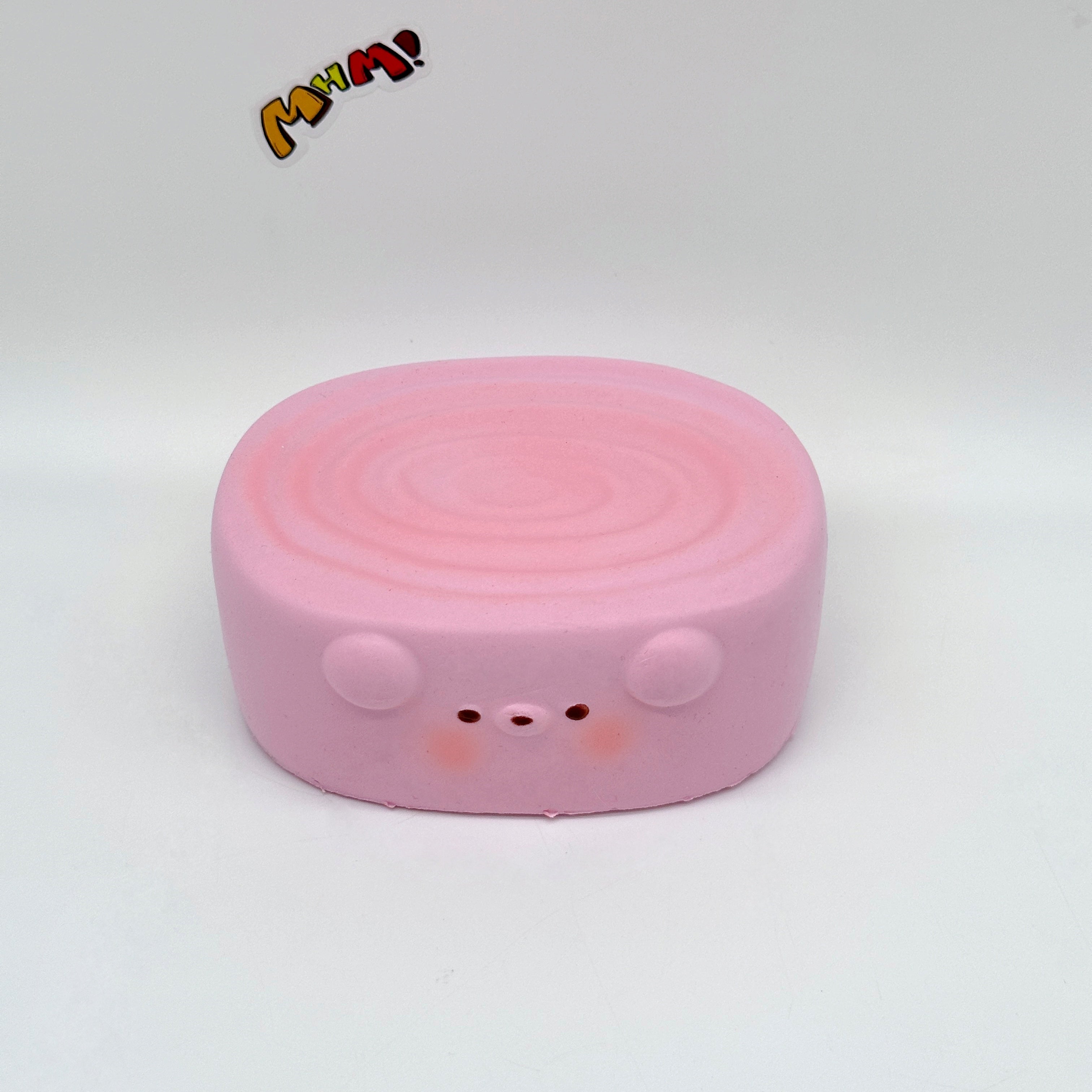 Cute Rolled Egg Stress Relief Squishy - soft slow rise fidget toy front view