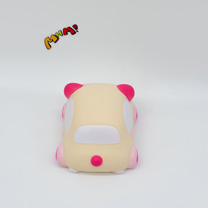 Slow Rise Cute Bear Car Squishy Squeeze Away Stress - slow rising squeeze toy side angle view
