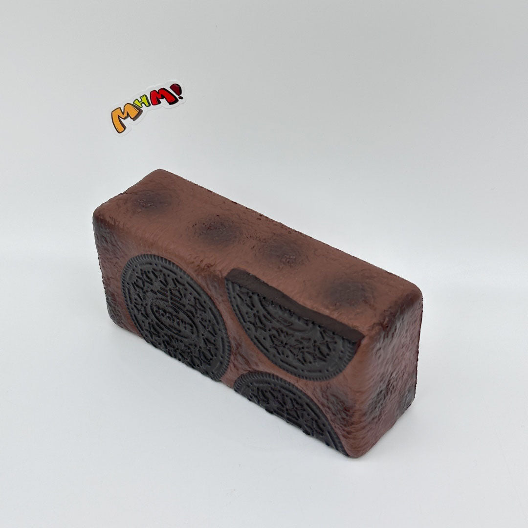 Cute Oreo Brownie Stress Relief Squishy - soft slow rise fidget toy front view