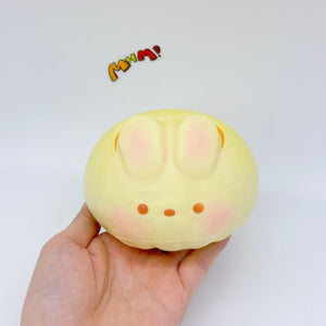 Slow Rise Cute Rabbit Suzhou Pastry Squishy Squeeze Away Stress! - squishy stress relief toy detail shot