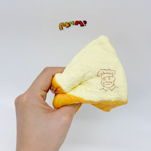 Thick Cut Toast Slow Rise Squishy Toy - squishy stress relief toy detail shot