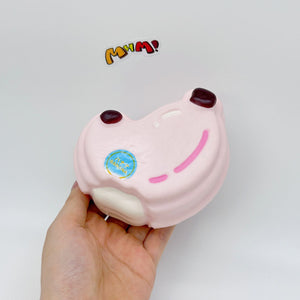 Pink Banana Slow Rise Squishy Toy - soft slow rise fidget toy front view