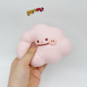 Slow Rise Cute Cloud Bread Squeeze Away Stress with a Smile! - slow rise fidget toy texture close up