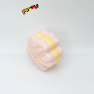 Slow Rise Cute Flower Pastry Squishy Squeeze Away Stress - soft slow rise fidget toy front view