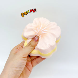 Slow Rise Cute Flower Pastry Squishy Squeeze Away Stress - slow rise fidget toy texture close up