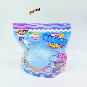 MHM cute shark pineapple bun soft squishy toy in ocean-themed packaging