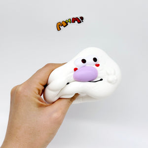 Kawaii Smiley Fried Egg Squishy - kawaii squishy toy collection photo