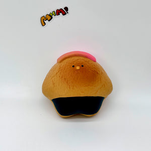 Slow recovery fish roe, salmon and chicken sushi Squishy - squishy stress relief toy detail shot