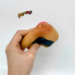 Slow recovery fish roe, salmon and chicken sushi Squishy - slow rising toy top view