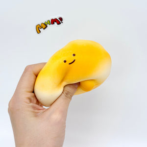 Slow Rise Rainbow Cloud Bread Squishy - slow rise toy hand squeeze demo