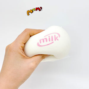 Cute Lychee Flavor Steamed Bun Stress Relief Toy - slow rise fidget toy texture close up
