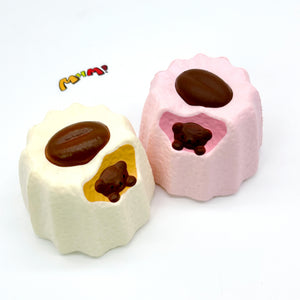 Kawaii Peeking Bear Pudding Squishy - slow rising squishy toy product photo
