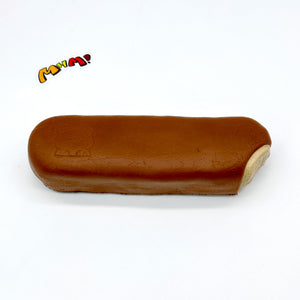 Slow Rise Bear Chocolate Stick Squishy - soft slow rise fidget toy front view