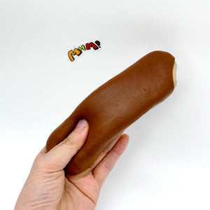 Slow Rise Bear Chocolate Stick Squishy - kawaii squishy toy close up