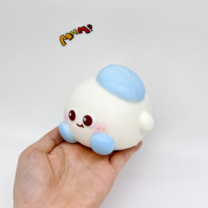 Blue Beret Dazed Ball Squishy Slow-Rise - squishy stress relief toy detail shot