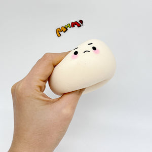 Boiled eggs and raw eggs, gently squish and have fun! - cute squishy toy packaging display