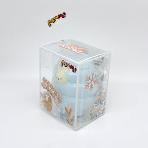 Sleepy Bunny in Sleeping Bag Squishy - kawaii stress relief squishy angle