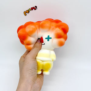 4 Colors Clown Squishy - Orange/Yellow/Green/Blue Cute Circus Slo - cute squishy toy packaging display