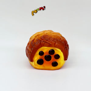 Brown Sugar Pearl Puff Squishy - Soft Cream Bun Slow Rising Squee - soft slow rise fidget toy front view