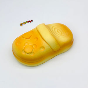 Bread Crocs Slipper Squishy | Cute Food-Shaped Slow Rising Stress - soft slow rise fidget toy front view